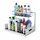 GarPet Spülschrank Organizer schmal ausziehbar Küche Metall 2 Etagen unter Waschbecken Regal Küchen Organizer Gewürzregale Organizer für Badezimmer weiß