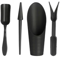 ibergarden Gartenpflege-Set handlich schwarz