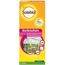 Solabiol Gelbtafeln 7 Stück Insektenabwehr Spezialleim ohne Insektizid