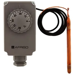 Afriso Gehäusethermostate Verstell.außen liegend 0/90 Grad,Kapillar 1000mm,67421X