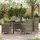 vidaXL Garten Essgruppe 5 pcs Grau Poly-Rattan