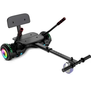 SISIGAD Hoverkart, Hoverboard-Sitzbefestigung, verstellbares Hoverboard-Zubehör, Hoverboard Go Kart, kompatibel mit 6,5 Zoll / 8 Zoll / 10 Zoll Hoverboards (Hoverboard nicht im Lieferumfang enthalten)
