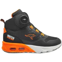 KangaROOS KX-Raptor Hi FX Sneaker, jet black/neon orange 38