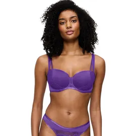 Triumph Balconette-BH Palina Moonlight Kiss Triumph x Palina Rojinski, gefütterte Spacer-Cups, Spitze, Glitzergarn braun 75