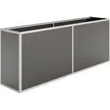 KGT Aluminium Hochbeet 210 205 x 45 x 77 cm Silber