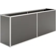 KGT Aluminium Hochbeet 210 205 x 45 x 77 cm Silber