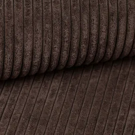 masseno Eckcouch Polyester U-Form mit Schlaffunktion 2-Sitzer Braun