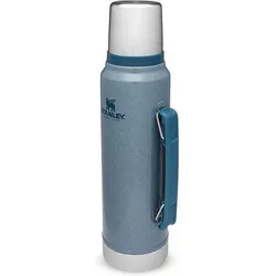 Stanley Die legendäre klassische Flasche 1.0L - Hammertone Ice hellblau 1 LITER