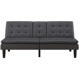 dorel home Schlafcouch Kunstleder 2-Sitzer Grau