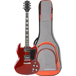 Rocktile Pro S-Red E-Gitarre Heritage Cherry Gigbag Set