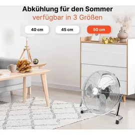 ProfiCare PC-VL 3067 WM Bodenventilator  chrom
