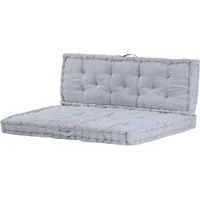 Hti-Living Sitzkissen Set 40 x 40 cm Grau