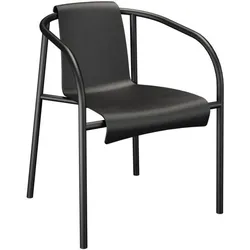 Nami Outdoor Stuhl mit Armlehne schwarz