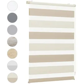 Sekey Doppelrollo 75 x 130 cm Beige/Braun