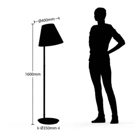LUCANDE Jinda 40,0 cm 160,0 cm Weiß
