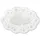 Papstar 500 Mokkadeckchen oval 18 cm x 13 cm, weiss