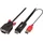 Lindy HDMI/VGA Adapterkabel HDMI-A Stecker, VGA 15pol. Stecker 1 m Schwarz