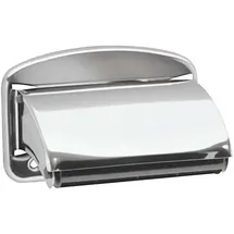 tecuro Papierrollenhalter Edelstahl poliert mit Deckel