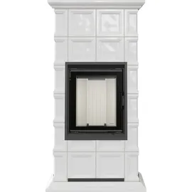 Kratki Nadia Milano Kamineinsatz Stahl Schwarz/Abdeckplatte Weiß