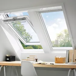 VELUX Schwingfenster GGL SK08 2084 weiß lack ENERGIE Alu grau 114x140cm