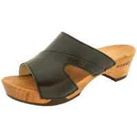 woody Damen Fiona Clog Pantolette, Schwarz, 37 EU