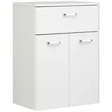 Saphir Unterschrank 1 Einlegeboden 53 x 72 cm Weiß Hochglanz