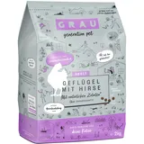 Grau Geflügel + Hirse Katze Katzentrockenfutter 2 Kilogramm