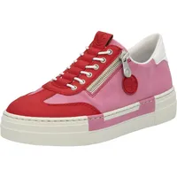 Rieker Damen Schnürhalbschuh in rot - Gr.: 38