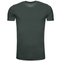 Kaipara - Merino Sportswear Rundhalsshirt Merino Shirt Herren Kurzarm Slimfit 200 (1-tlg) aus reiner Merinowolle Made in Germany grün L