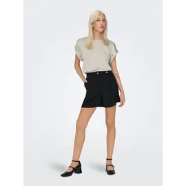 Only Onllieke S/S Satin Mix Top Kurzarmshirt Beige 42