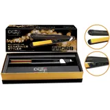 ITALIAN DESIGN Gold Styler Haarglätter schwarz