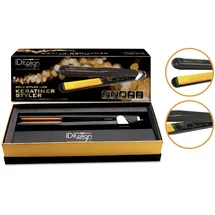 ITALIAN DESIGN Gold Styler Haarglätter schwarz
