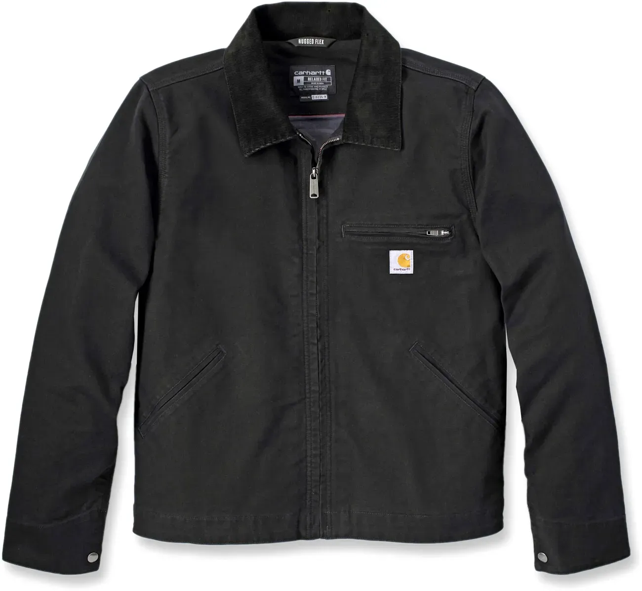 Carhartt Duck Detroit Rugged FlexTM, Textiljacke - Schwarz - S