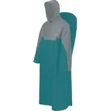 normani Regenponcho Regenponcho Tutunendo mit Rucksackfunktion - Extra Langer wasserdichter Outdoorponcho braun|grau XXL/3XL