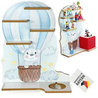 Smagnon Regal für die Toniebox und Tonie Figuren Motiv Ballon-Familie Kinderspielzeug (Hauptregal: Koalabär)