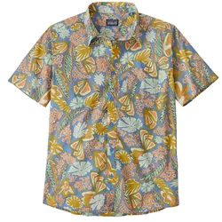 Patagonia Herren Go To Kurzarmhemd - XXL - Flourish: Abundant Blue