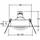 Brumberg Einbaustrahler 1 GX5,3 quadratisch schwarz Aluminium 0065.78