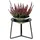 DanDiBo Ambiente Blumenhocker 27 x 27 cm Schwarz Silber