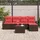 vidaXL Gartenlounge-Set 6-tlg. braun