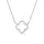 Elli Kette mit Anhänger Kleeblatt Zirkonia 925 Silber