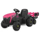 Jamara Ride-on Traktor Super Load mit Anhänger pink