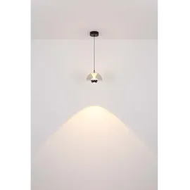 GLOBO Pendelleuchte Hängelampe Deckenleuchte Metall Messing Glas Rauchfarbe 3-Flammig