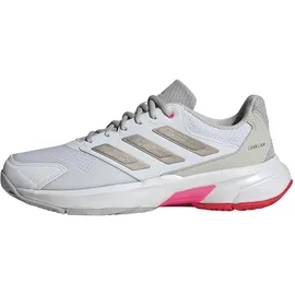 adidas Courtjam Control 3 Cloud White / Iron Metallic / Lucid Red 38    