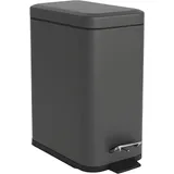 Relaxdays Kosmetikeimer 5 l Anthrazit