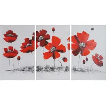 MCW ÖLGEMÄLDE MOHNBLUME HANDGEMALT Mehrfarbig