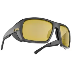BLIZ Sportbrille Peak Polarized Black gold mirror lens
