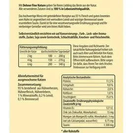 Dehner Fine Nature Nassfutter Huhn 6 x 400 g