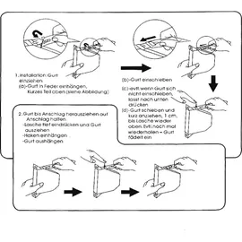 Inovatec 2 x INOVATEC Rollladen Aufschraubwickler Aufputz Gurtwickler Mini + 5 m Gurtband - Weiß/Grau