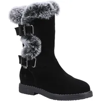 Hush Puppies - Mädchen Stiefel "Mini Megan", Wildleder FS9261 (30,5 EU) (Schwarz) - Schwarz - 30,5