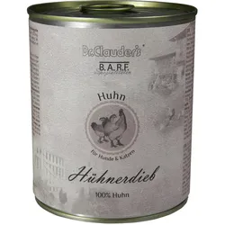 Dr. Clauder's BARF Fleisch 800g Dosen Nassfutter für Hunde & Katzen Hühnerdieb 6x800g